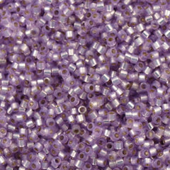Miyuki Delica Seed Bead 10/0 Silver Lined Lavender 7g Tube DBM629