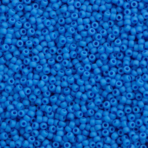 Toho Round Seed Bead 11/0 Opaque Matte Cornflower 2.5-inch Tube (43DF)