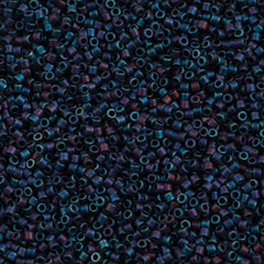 Miyuki Delica Seed Bead 10/0 Matte Metallic Blue AB 7g Tube DBM325