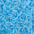 Miyuki 2x6mm Twisted Bugle Matte Transparent Aqua AB 15g (148FR)