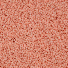 Miyuki Delica Seed Bead 15/0 Opaque Luster Pink 2-inch Tube DBS206
