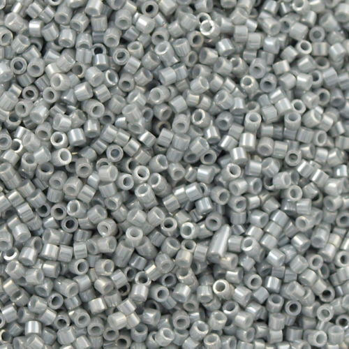 Miyuki Delica Seed Bead 15/0 Grey Gold Luster 2-inch Tube DBS252