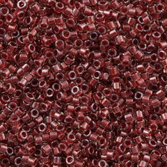 Miyuki Delica Seed Bead 10/0 Inside Dyed Color Cranberry 7g Tube DBM924