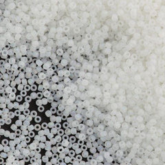 50g Toho Round Seed Bead 11/0 Transparent Matte Crystal AB (161F)