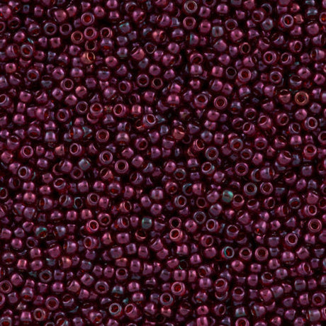 Toho Round Seed Bead 11/0 Gold Luster Raspberry 2.5-inch Tube (332)