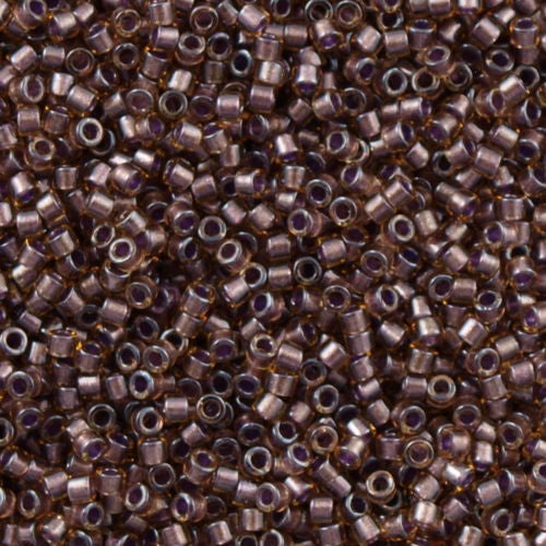 25g Miyuki Delica seed bead 11/0 Amethyst Inside Dyed Color Topaz DB912