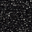 Miyuki Delica Seed Bead 10/0 Opaque Glossy Black 7g Tube DBM10