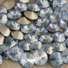 Six TRUE CRYSTAL SS47 Rivoli Crystal Blue Shade (001 BLSH)