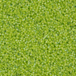 Miyuki Delica Seed Bead 15/0 Opaque Lime AB 2-inch Tube DBS169