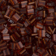 Miyuki Tila Seed Bead Transparent Dark Amber 7g Tube TL-134