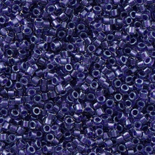 25g Miyuki Delica seed bead 11/0 Inside Dyed Color Dark Purple DB923