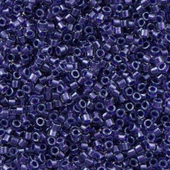 25g Miyuki Delica seed bead 11/0 Inside Dyed Color Dark Purple DB923