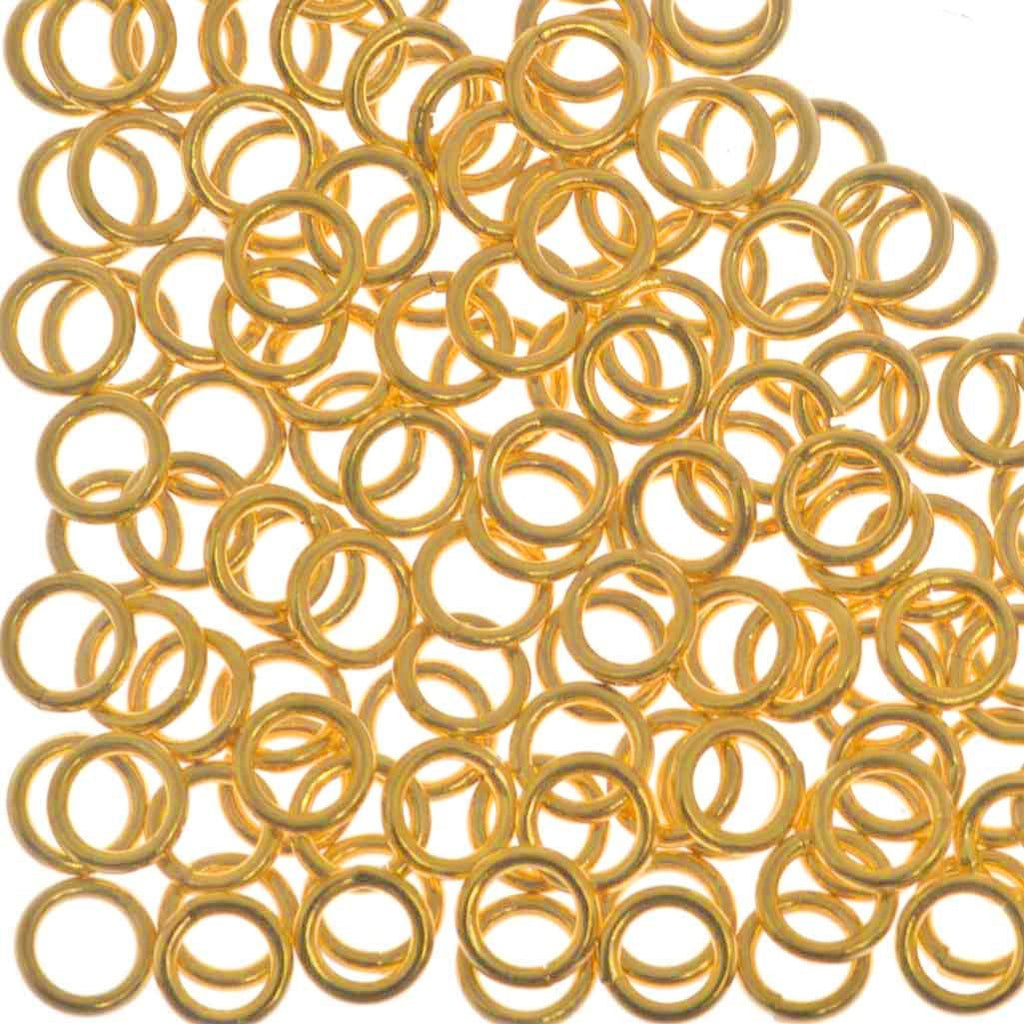 144pc Jump Ring 4mm Gold Plated I.D. 2.5mm