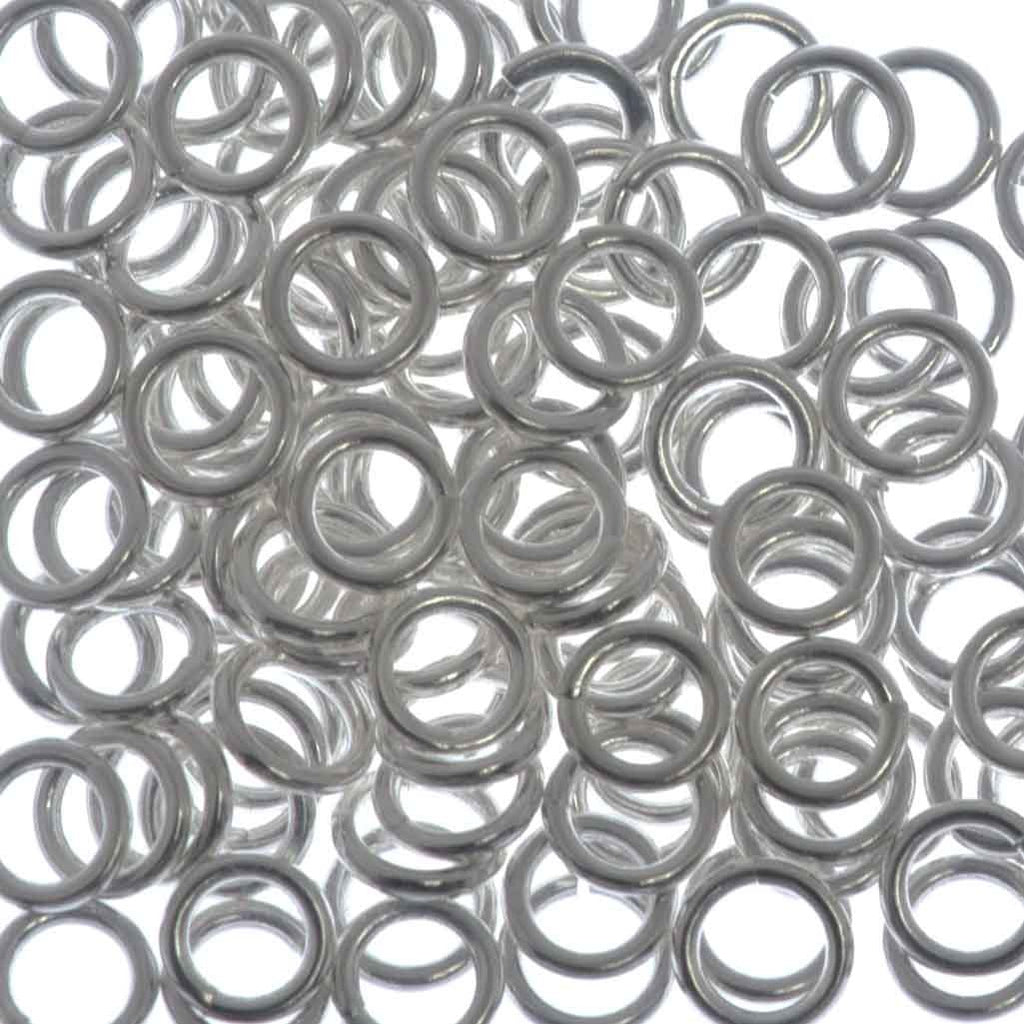 144pc Jump Ring 4mm Silver Plated I.D. 2.5mm