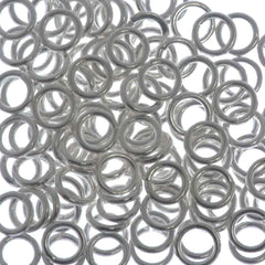 144pc 21ga. Jump Ring 4mm Silver Plated I.D. 2.5mm