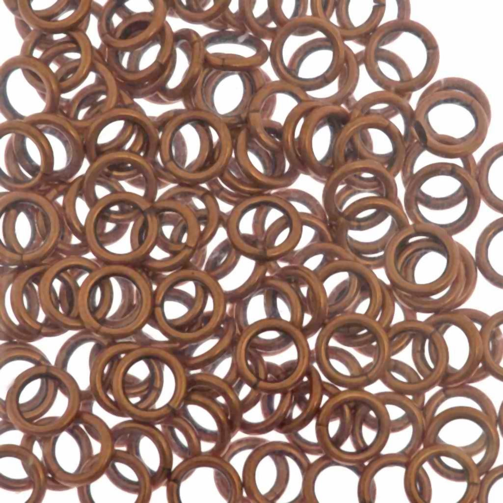 144pc Jump Ring 6mm Copper Plated I.D. 3.8mm