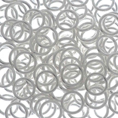144pc 18ga. Jump Ring 7mm Silver Plated I.D. 5mm