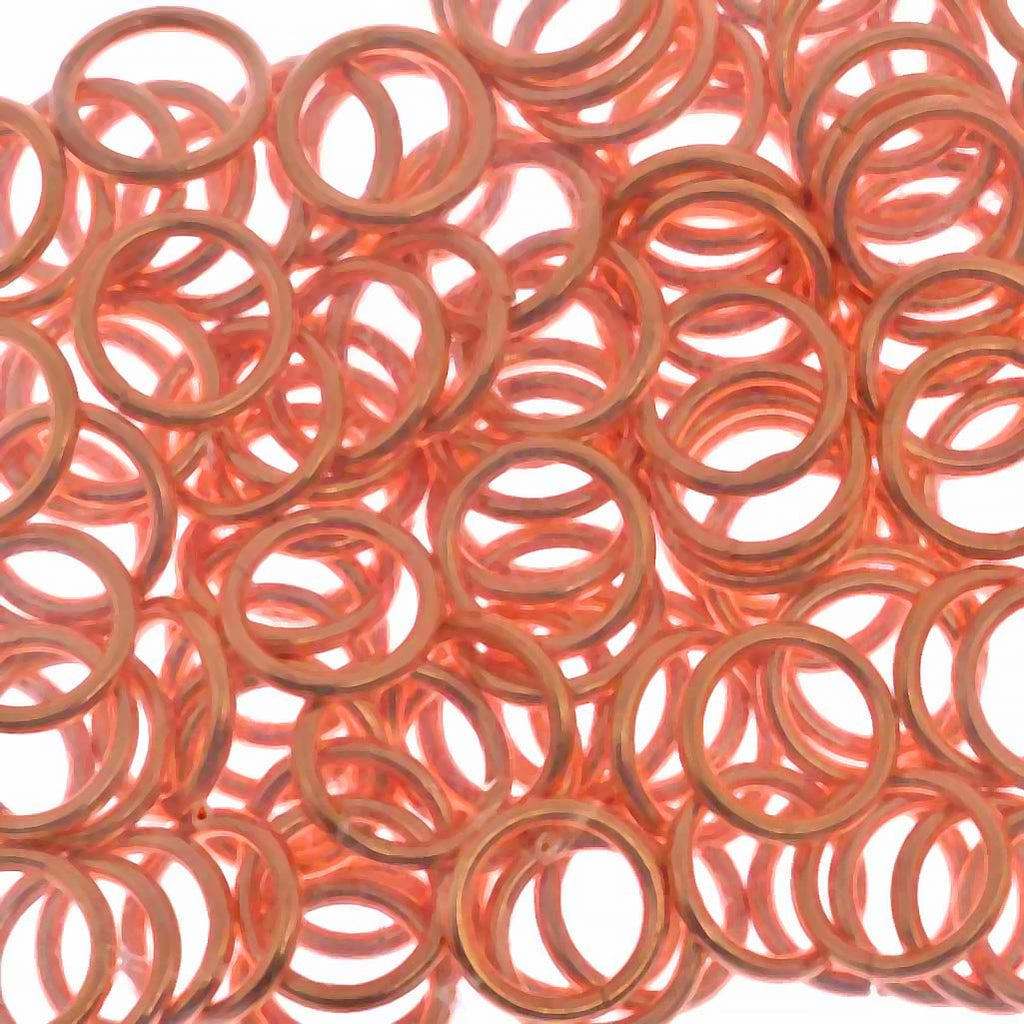 144pc Jump Ring 8mm Copper Plated I.D. 6mm