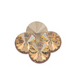Four TRUE CRYSTAL 14mm Rivoli Golden Shadow (001 GSHA)