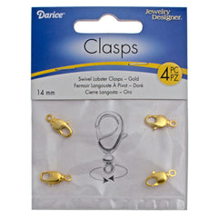 14mm Gold Swivel Lobster Clasp