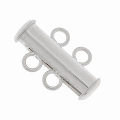 16mm Two Strand Sterling Silver Tube Clasp Magnetic