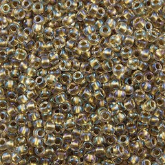 50g Toho Round Seed Beads 11/0 Inside Color Lined Bronze AB (262)