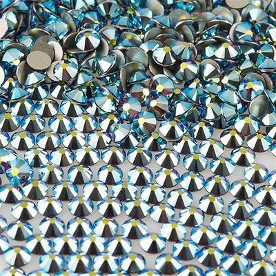 144 TRUE CRYSTAL Rose Flat Back SS20 Siam AB (208 AB)