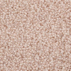 Miyuki Round Seed Bead 15/0 Inside Color Lined Light Mocha 2-inch Tube (215)