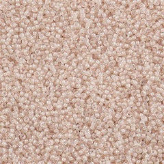 Miyuki Round Seed Bead 15/0 Inside Color Lined Light Mocha 2-inch Tube (215)