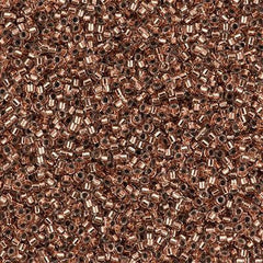 25g Miyuki Delica Seed Bead 11/0 Copper Lined DB37