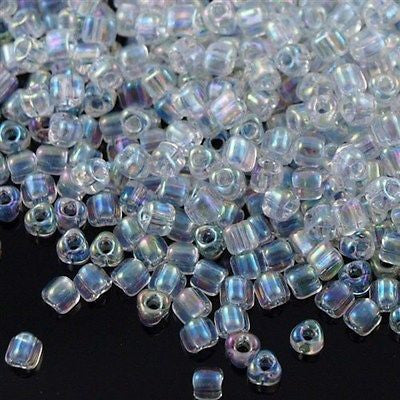 Miyuki Round Seed Bead 8/0 Amethyst Lined Topaz AB 22g Tube (342)