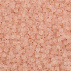 Toho Round Seed Bead 15/0 Matte Rosaline 2.5-inch Tube (11F)