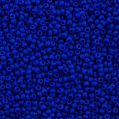 Toho Round Seed Bead 11/0 Opaque Matte Cobalt 2.5-inch Tube (48F)