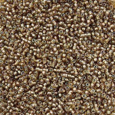 50g Toho Round Seed Beads 11/0 Inside Color Lined Sand Topaz (279)