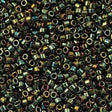 25g Miyuki Delica Seed Bead 11/0 Metallic Green AB DB24