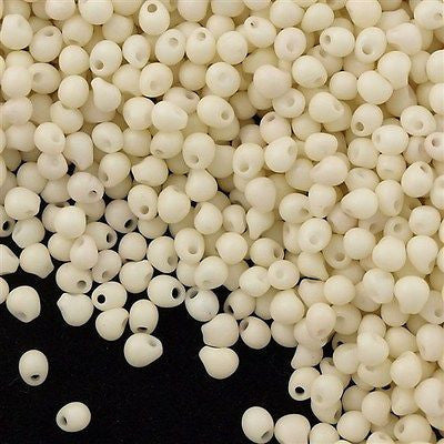 Miyuki Drop Fringe Seed Bead Matte Cream 24g Tube (2021)