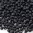 Miyuki Drop Fringe Seed Bead Opaque Matte Black 10g (401F)
