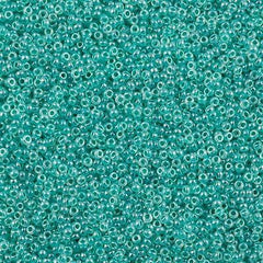 Miyuki Round Seed Bead 15/0 Turquoise Ceylon 2-inch Tube (536)