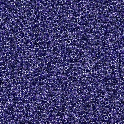 Miyuki Round Seed Bead 15/0 Inside Color Lined Sparkle Amethyst 2-inch Tube (1558)