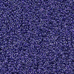 Miyuki Round Seed Bead 15/0 Inside Color Lined Sparkle Amethyst 2-inch Tube (1558)