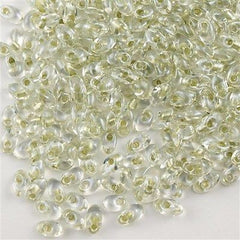 Miyuki Long Magatama Seed Bead Inside Color Lined Sparkle Celery 15g LM-1527