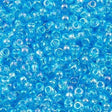 10g Miyuki Round Seed Bead 11/0 Transparent Light Blue AB (260)
