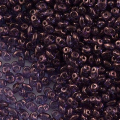 Super Duo 2x5mm Two Hole Beads Crystal Vega 15g (00030E)