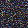 50g toho Round Seed Bead 8/0 Transparent Dark Amethyst AB (166C)