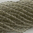 200 Czech 4mm Pressed Glass Round Beads Black Diamond (40010)