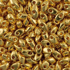 Miyuki Long Magatama Seed Bead 24kt Gold Plated 15g LM-191