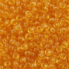 Miyuki Round Seed Bead 6/0 Transparent Light Amber 30g 6-132