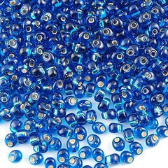 Miyuki 4mm Magatama Seed Bead Silver Lined Capri Blue 23g Tube (25)