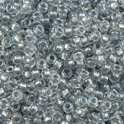 Miyuki Round Seed Bead 11/0 Inside Color Lined Pewter 22g Tube (242)
