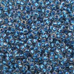 50g Toho Round Seed Beads 6/0 Inside Color Lined Denim (263)
